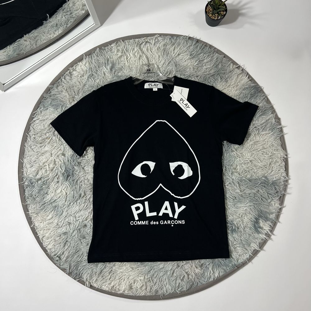 Футболка Play comme des garcons CDG ком де гарсон тішка y2k drill