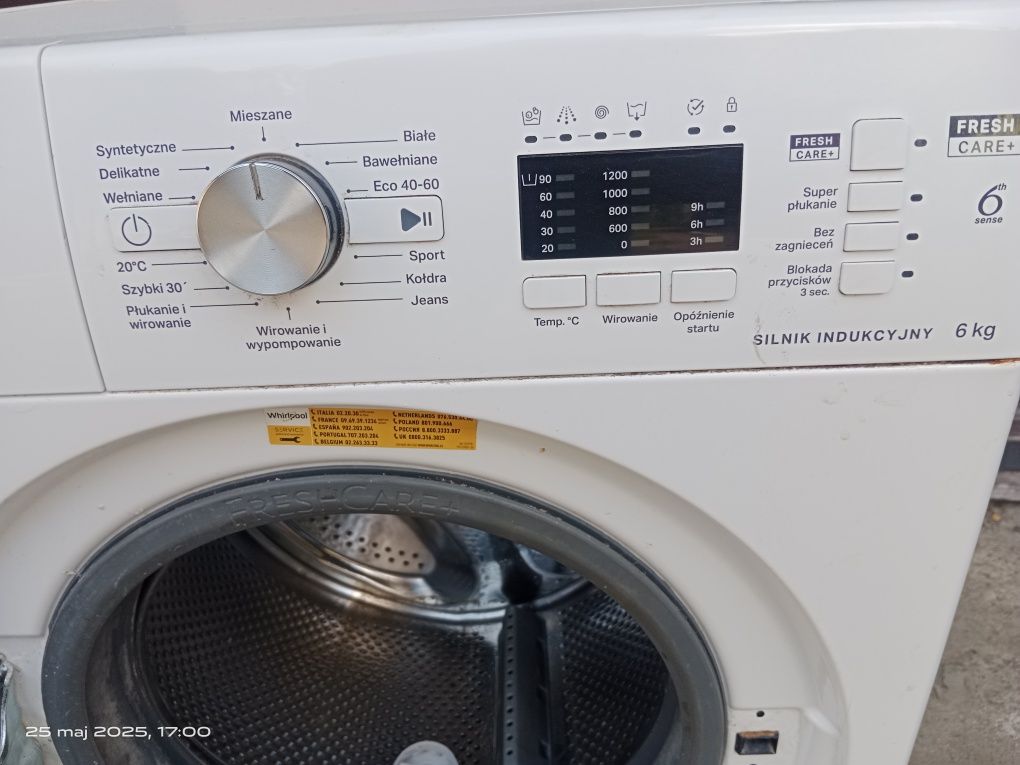 Pralka automat Whirlpool wirówka suszarka