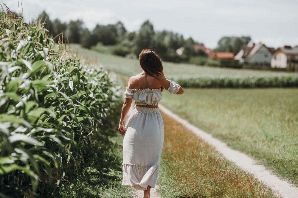 Suknia do sesji zdjęciowej, sukienka muślinowa