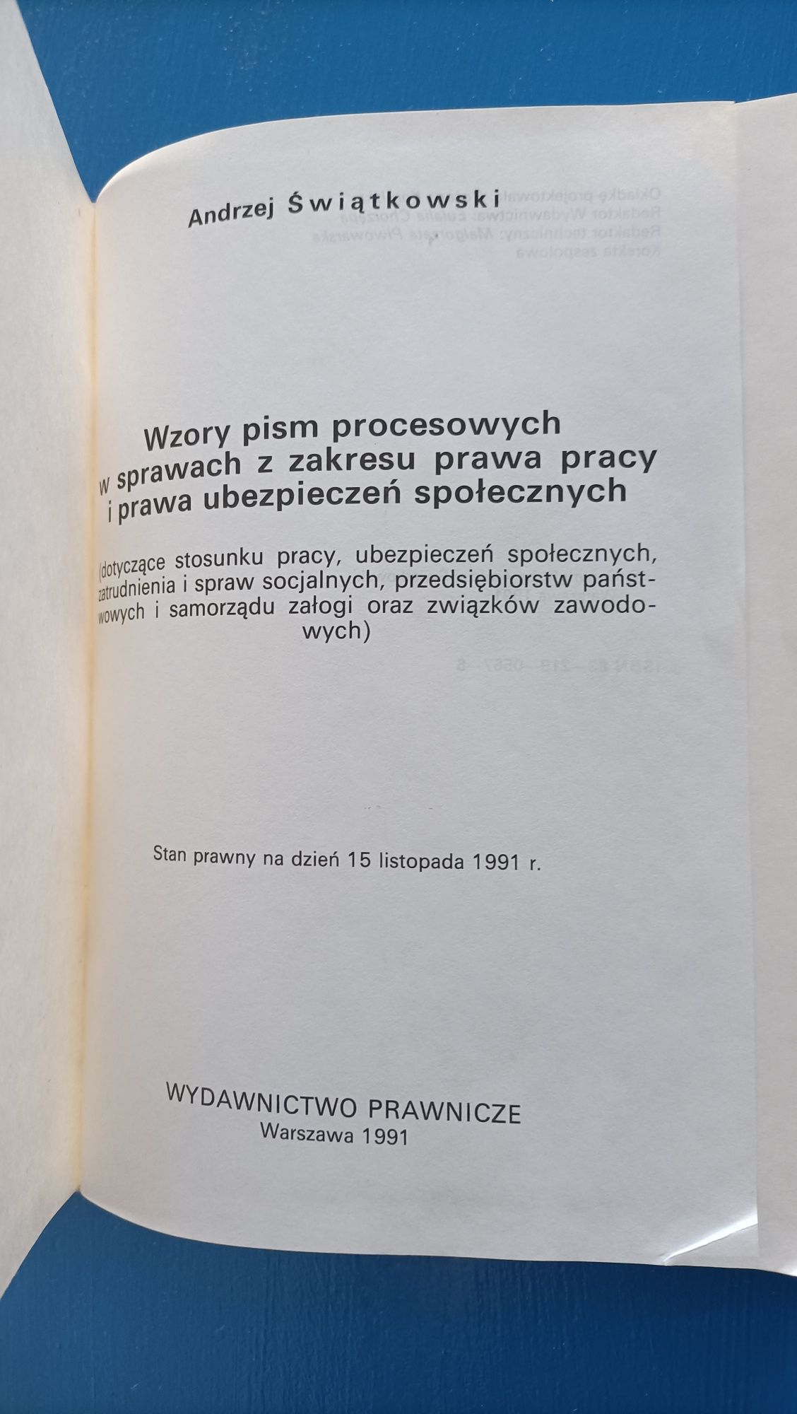 Wzory pism procesowych A. Świątkowski