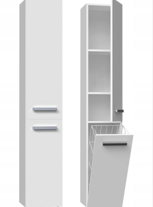 Słupek łazienkowy biały