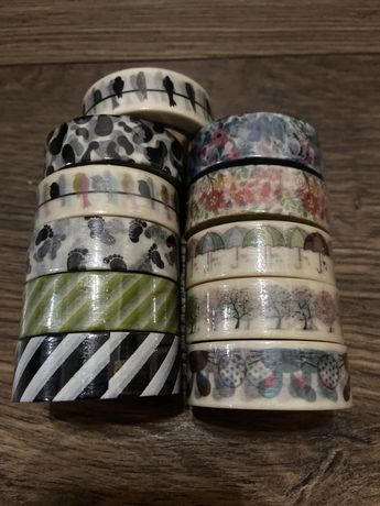 Tasiemki washi tape, tasmy dekoracyjne