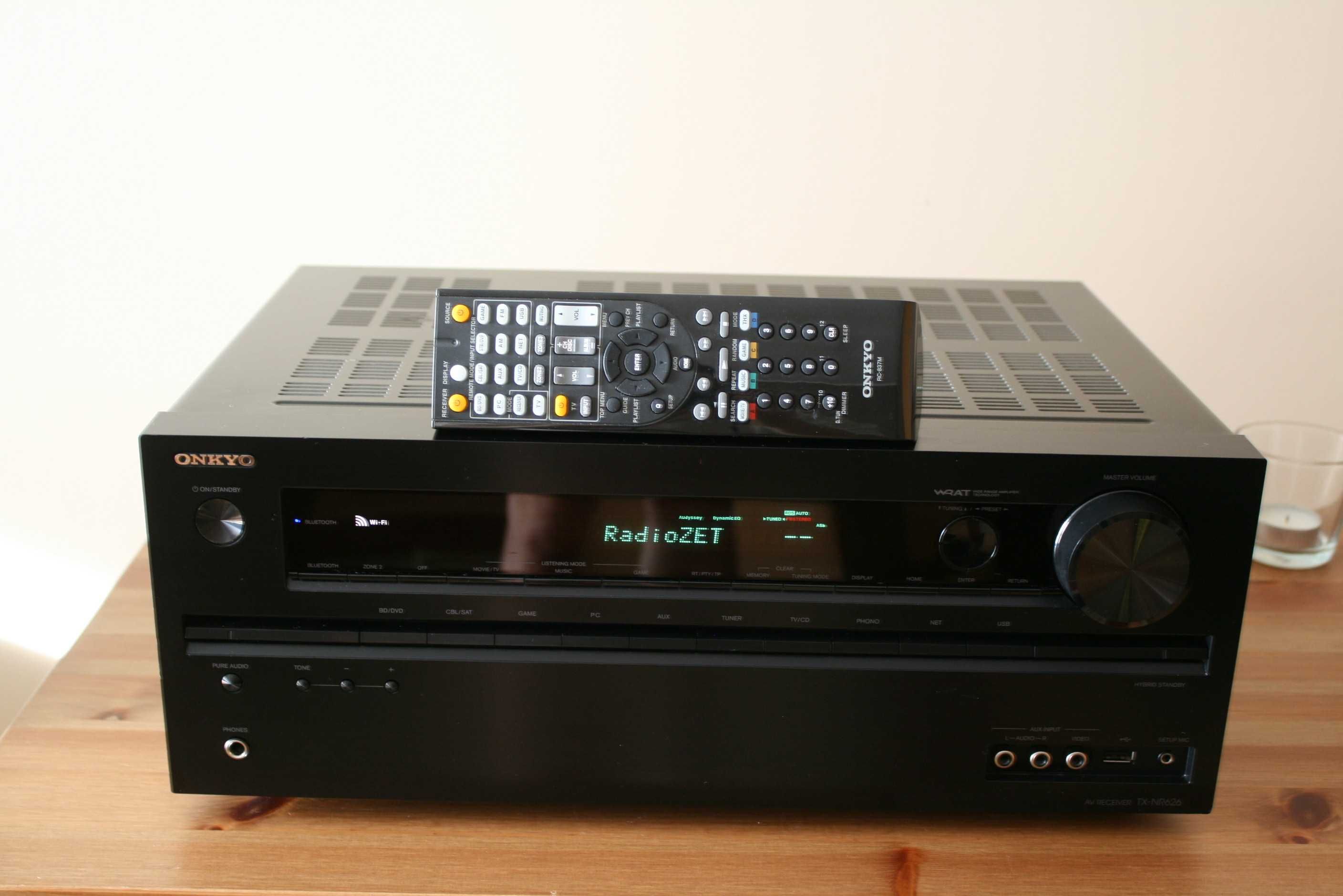 Amplituner Onkyo Tx Nr 626  BLUETOOTH USB wzmacniacz 160 watt Phono