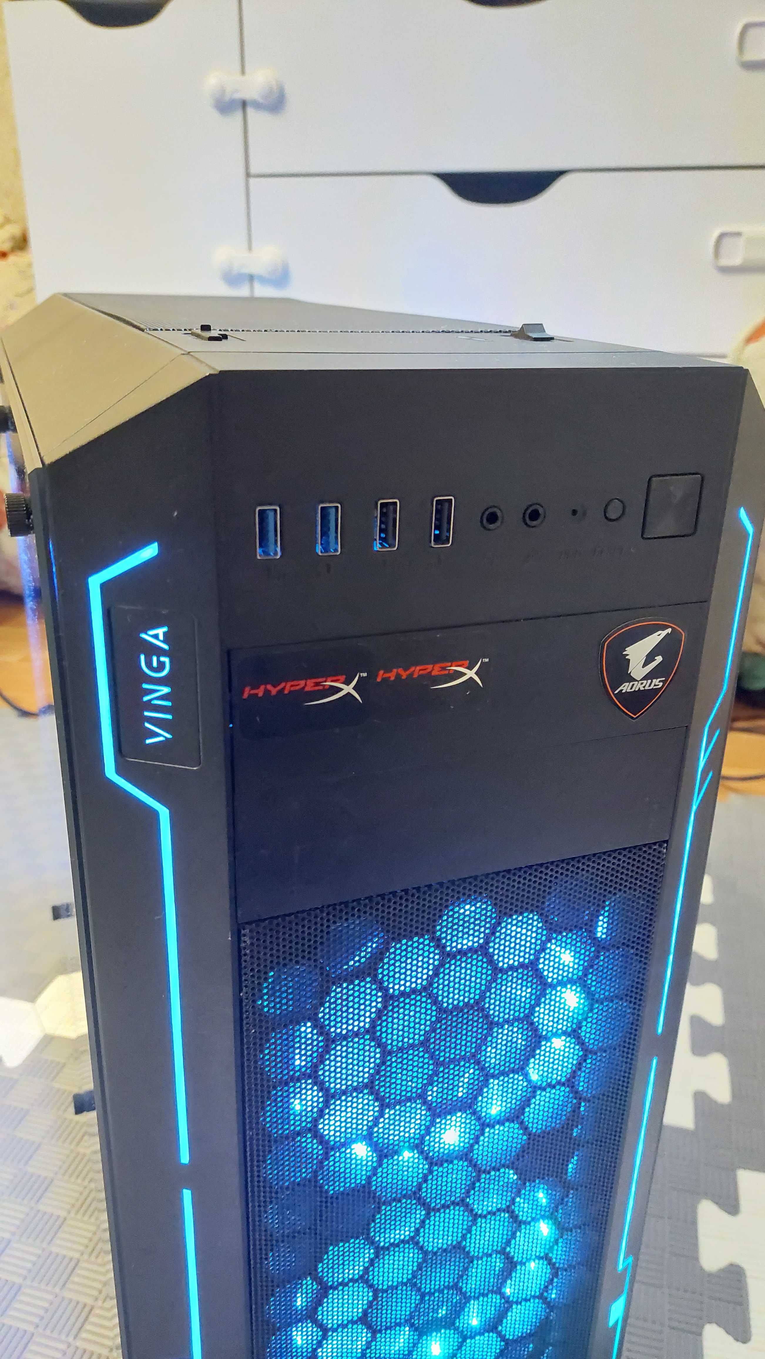 Ігровий ПК з RGB. Чудово підійде для навчання і для віддаленої роботи.