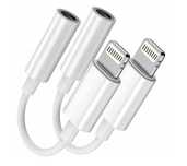 Adapter słuchawkowy do iPhone'a, Mini Jack 3,5mm AUX 2szt.