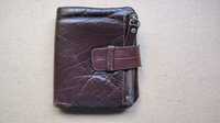 Чоловічий гаманець коричневий, шкіряний