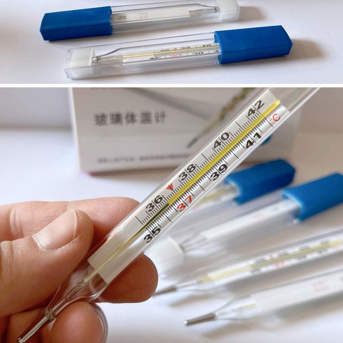 Ртутний термометр градусник медичний скляний у футлярі 140грн. Купити