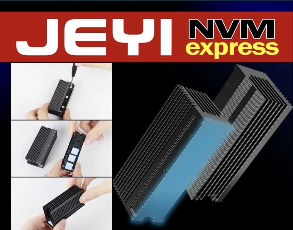 JEYI pasywne chlodzenie radiator termpoady Dysk Ssd Nvme Sata PCie M2