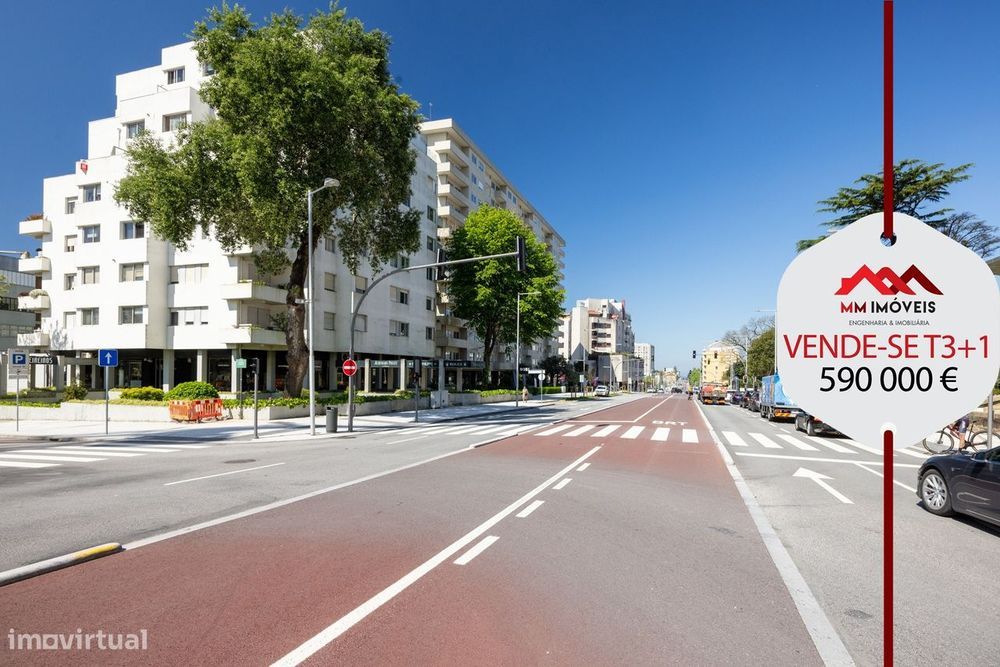 Apartamento T3+1 | Varanda |  Garagem | Arrumos | Avenida da Boavista