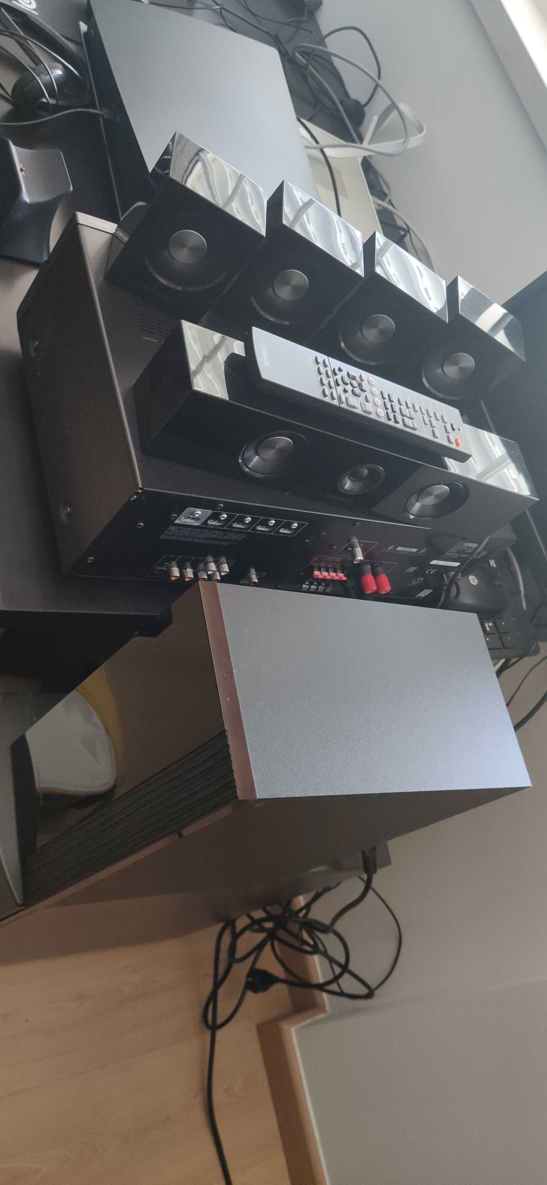 Amplificador Yamaha HTR-2067 + Colunas Samsung PS-CC350