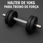 Halter de 10kg para Treino de Força