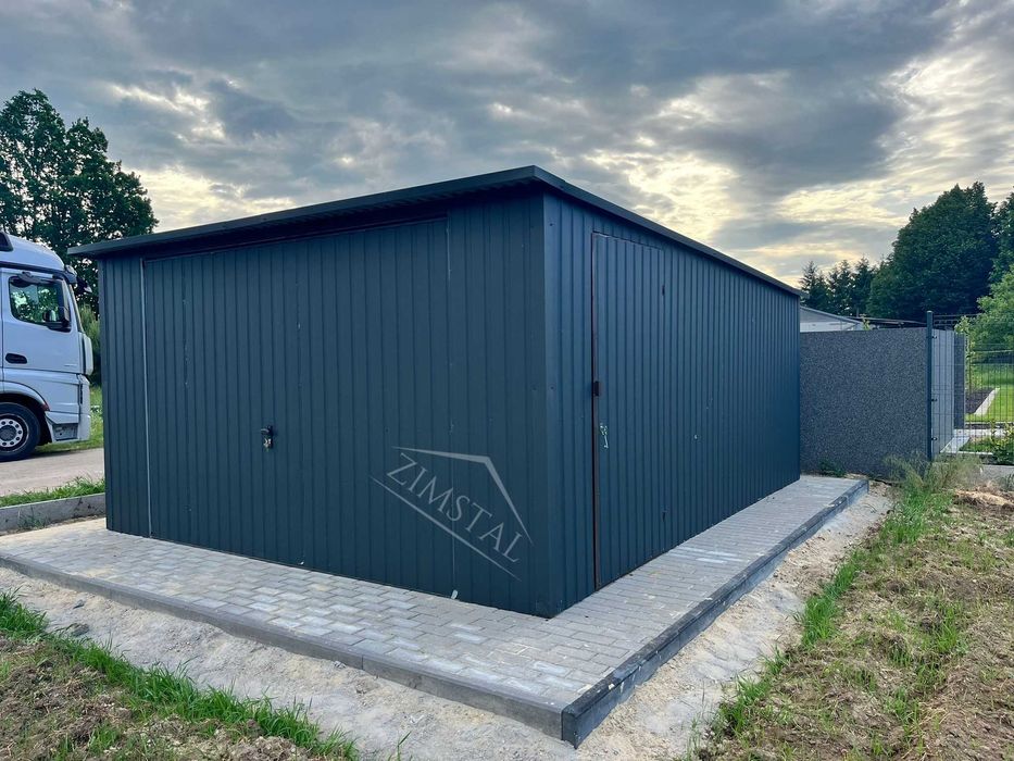 Garaże Dowolny Wymiar Garaż blaszany Blaszane 3x5 4x5 4x6 6x5 6x6 7x6