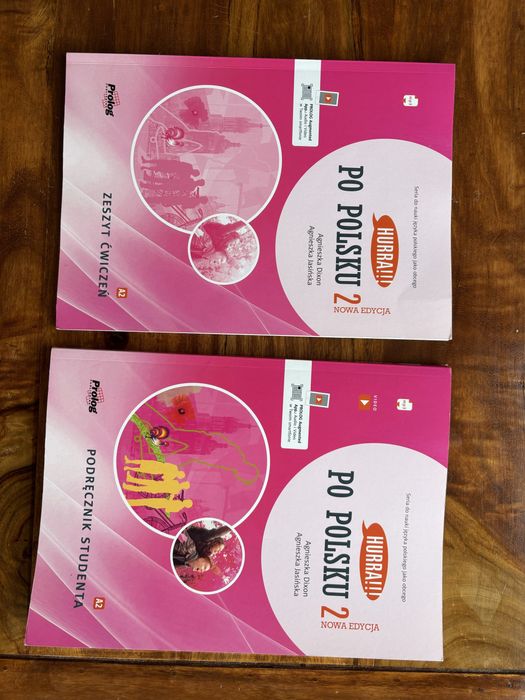 Hurra po polsku 2 (poziom A2) podręcznik i zeszyt ćwiczeń CZYSTE