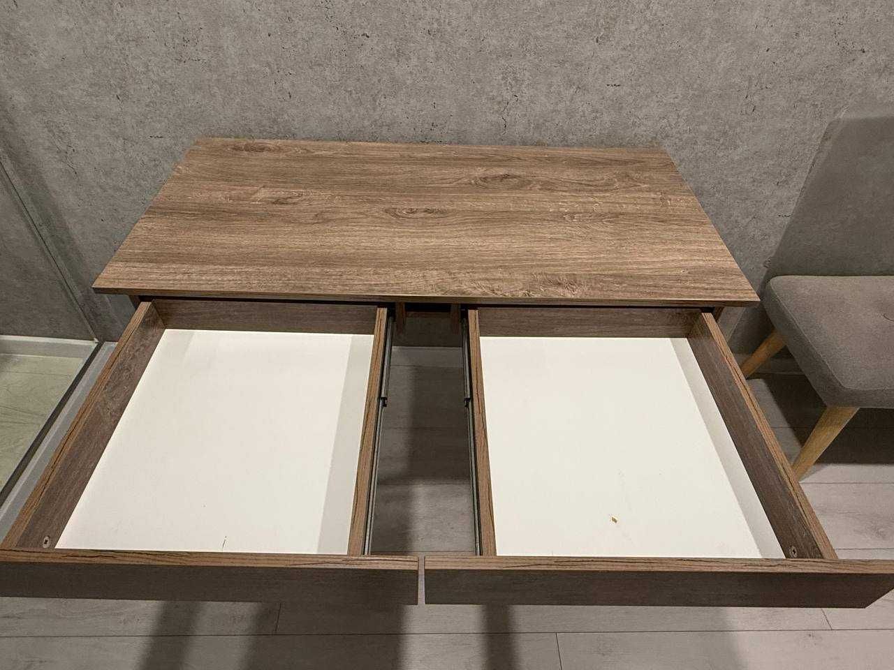 Письмовий стіл Loft Design L-11 Дуб Палена каркас хром