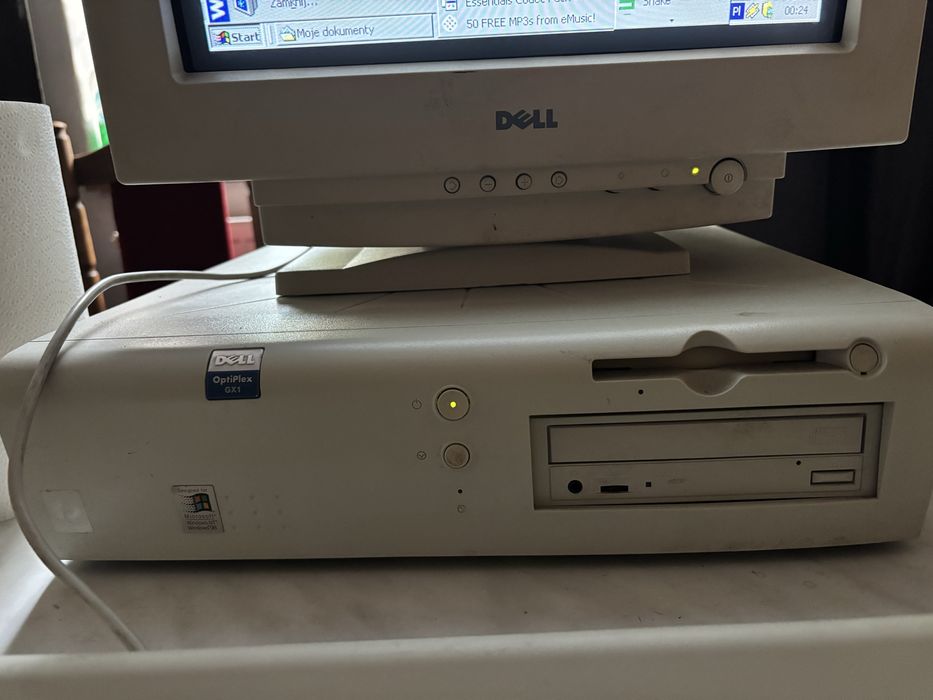 Retro zestaw! Dell OptiPlex GX1 + Monitor Dell + oryg. klawiatura