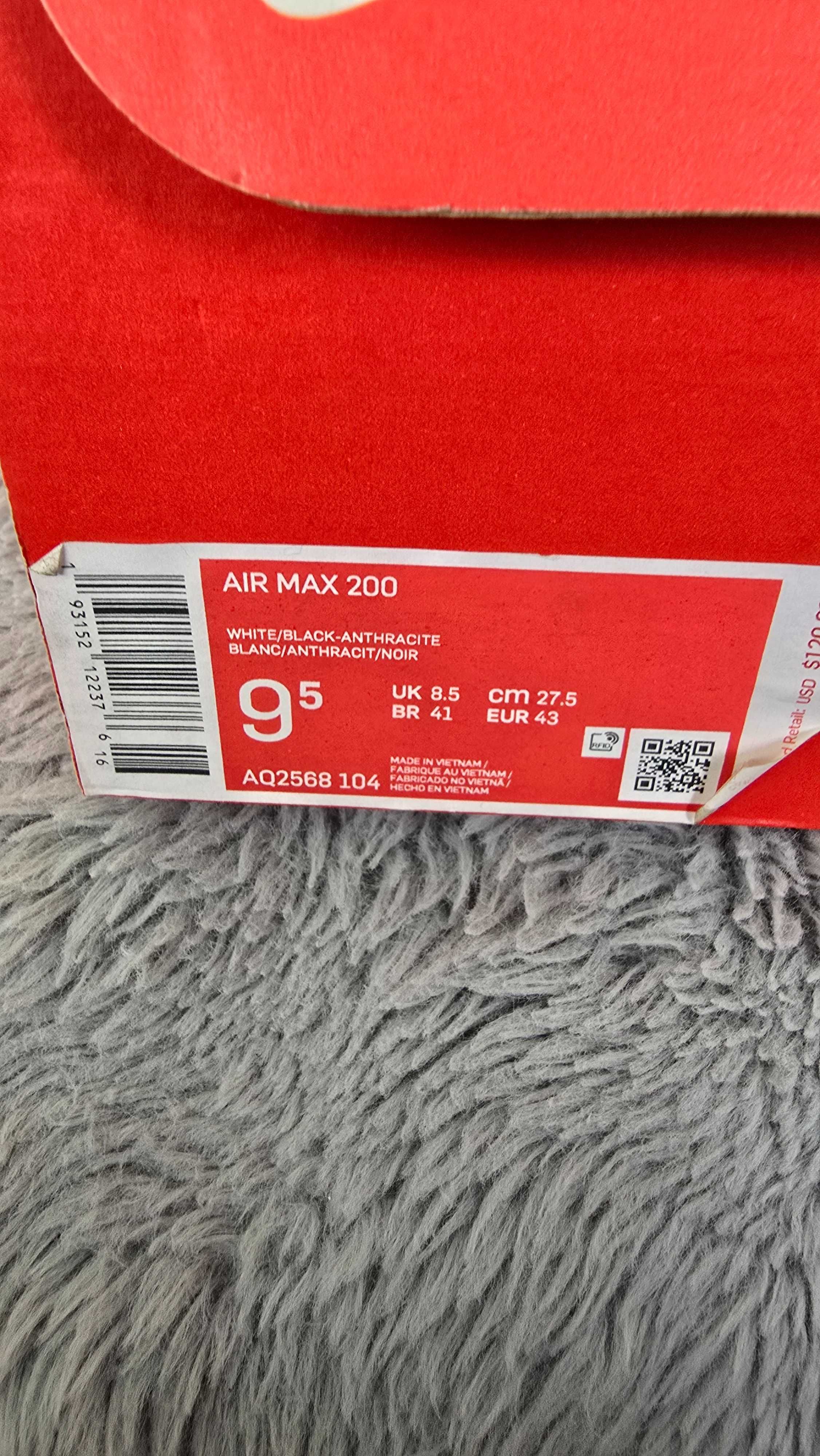 Оригінальні кросівки Nike Air Max 200 black