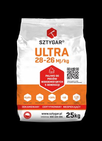 SZTYGAR Ekogroszek Groszek  PREMIUM ULTRA ORZECH 28-26MJ węgiel