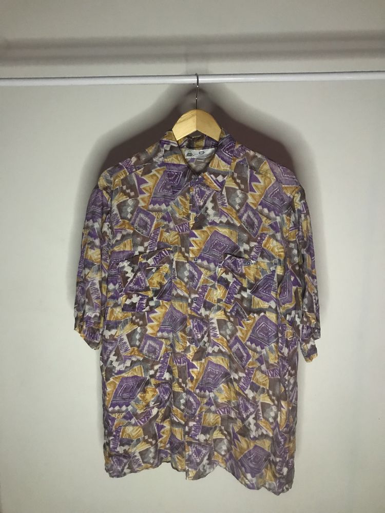 Vintage C&A Jedwabna Koszula L