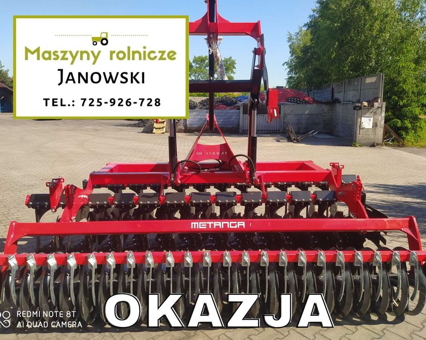 Agregat talerzowy uprawowo-siewny Metanga 2.5 m i inne! Raty! Jakość!