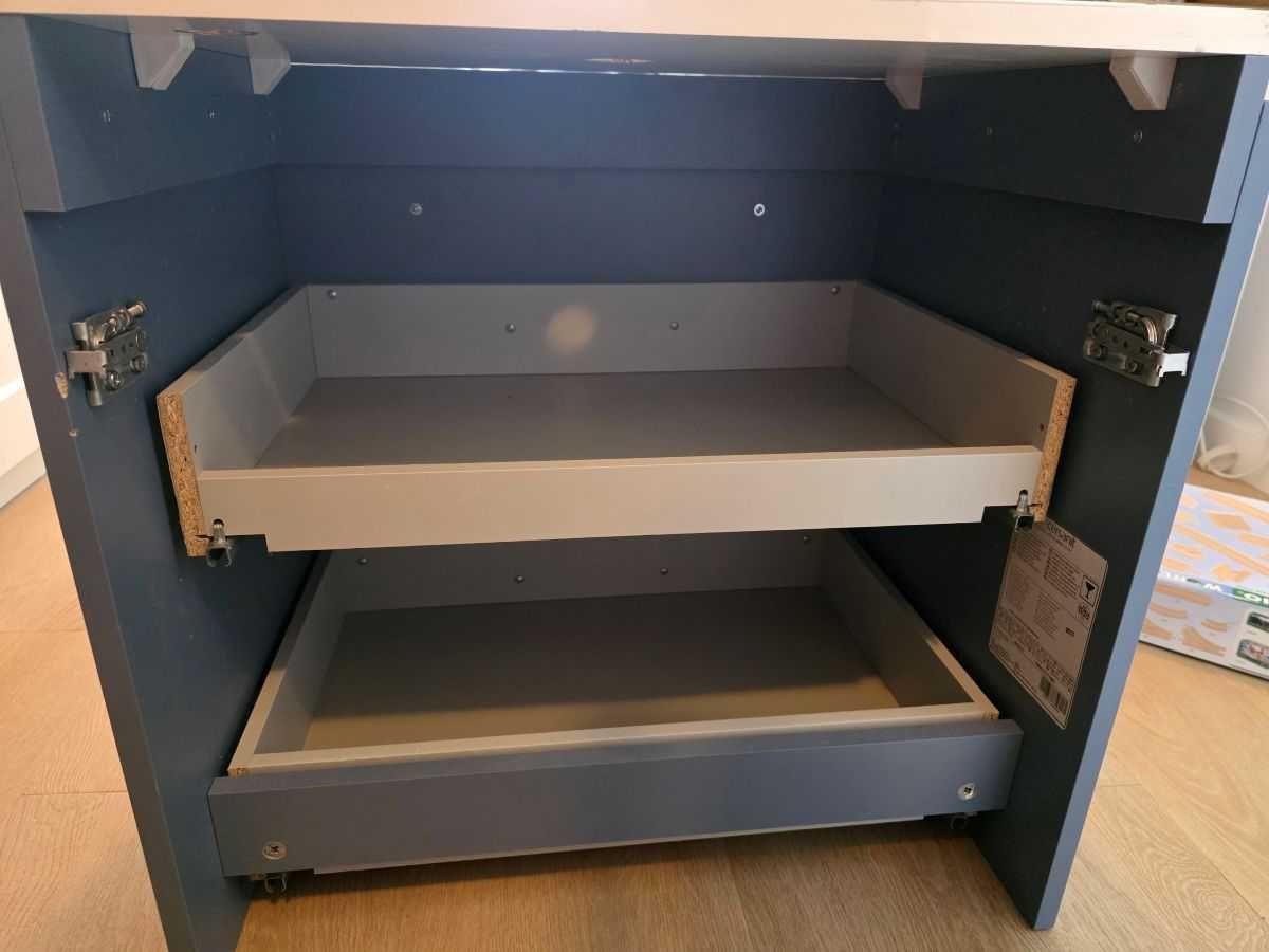 Szafka podumywalkowa Larga Cersanit niebieska 60 cm
