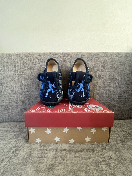 Текстильні тапки для хлопчика в садок 24 розмір 15 см weestep