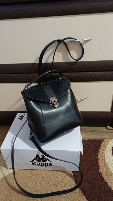 Сумка  рюкзак женская кожаная Италия Borse in Pelle натуральная кожа