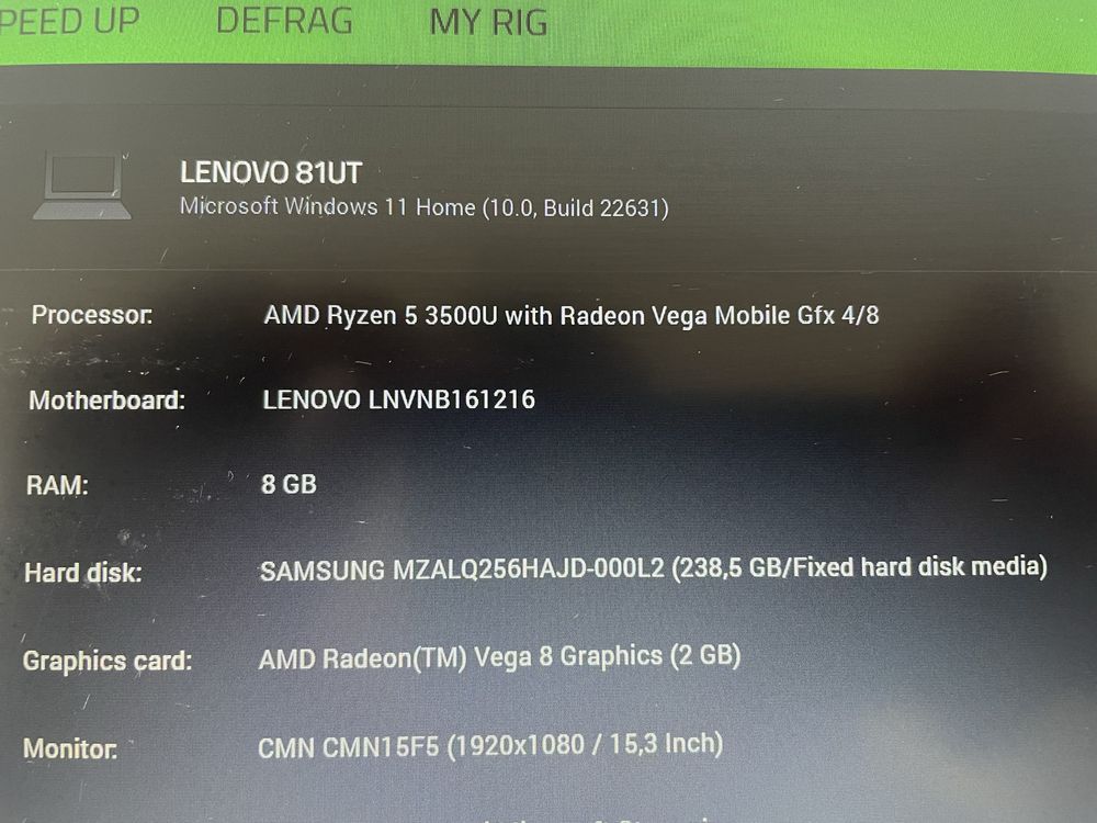 Laptop Lenovo ideapad s145