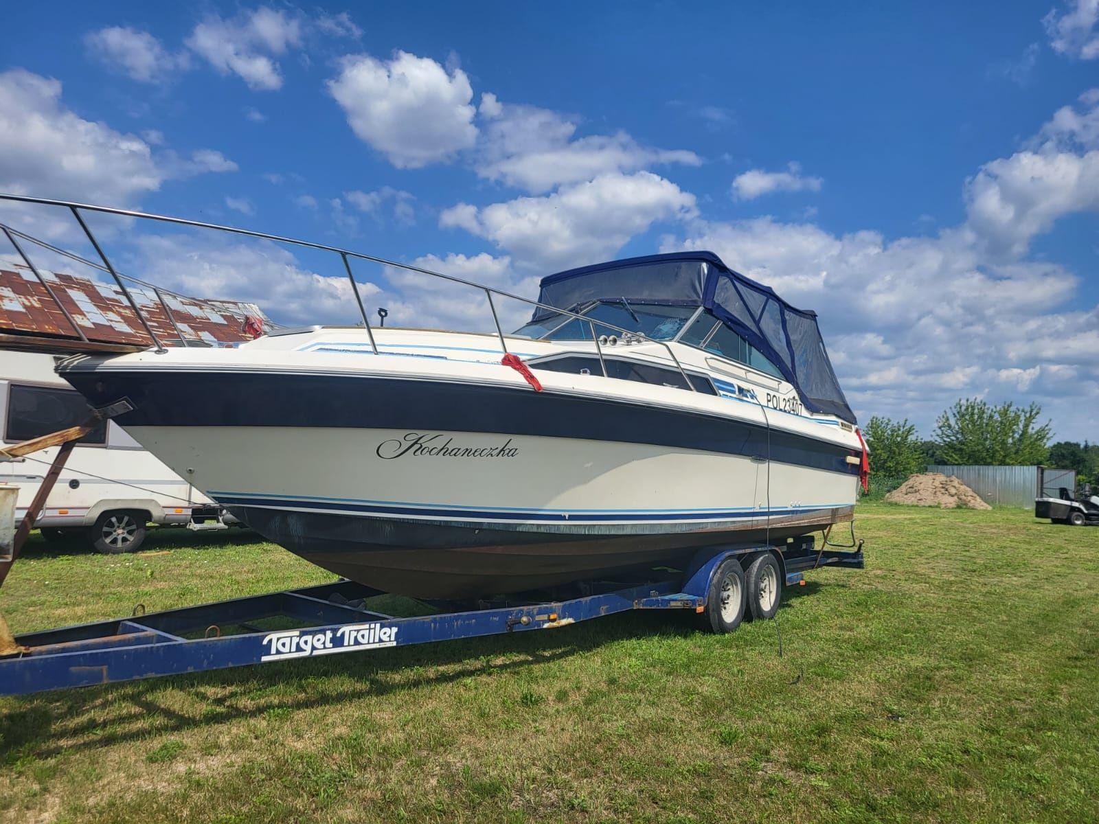 Łódź SEA RAY z przyczepą 2x diesel 180km