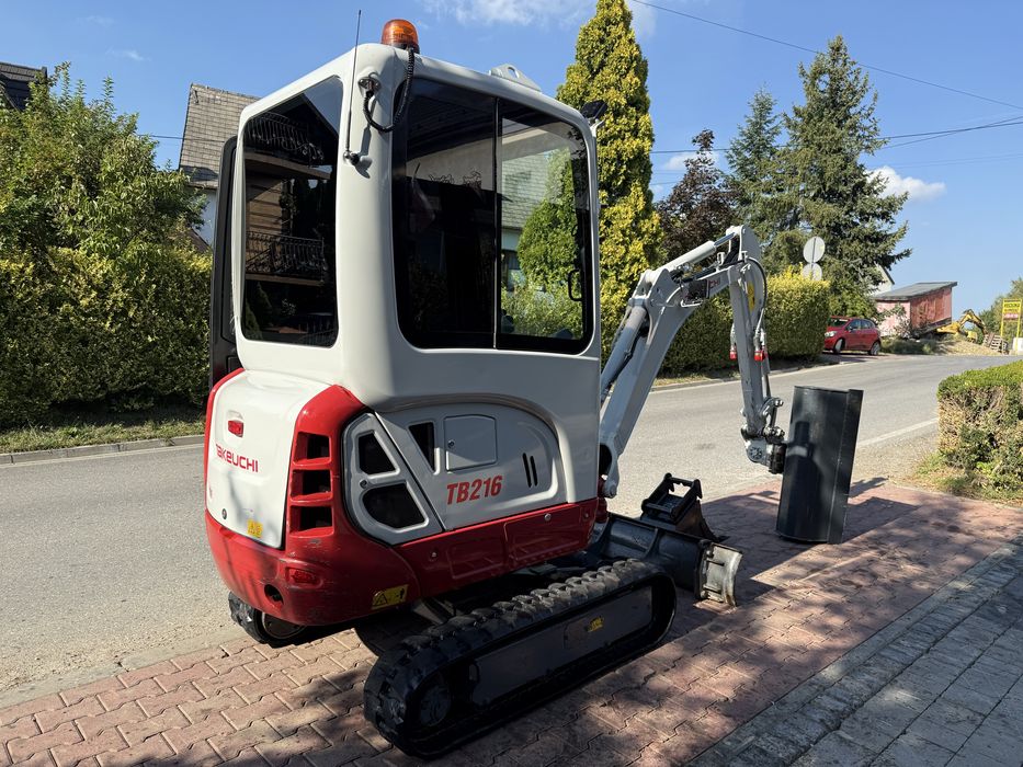 Minikoparka Takeuchi tb216 Powertilt z Niemiec full opcja 2 tony