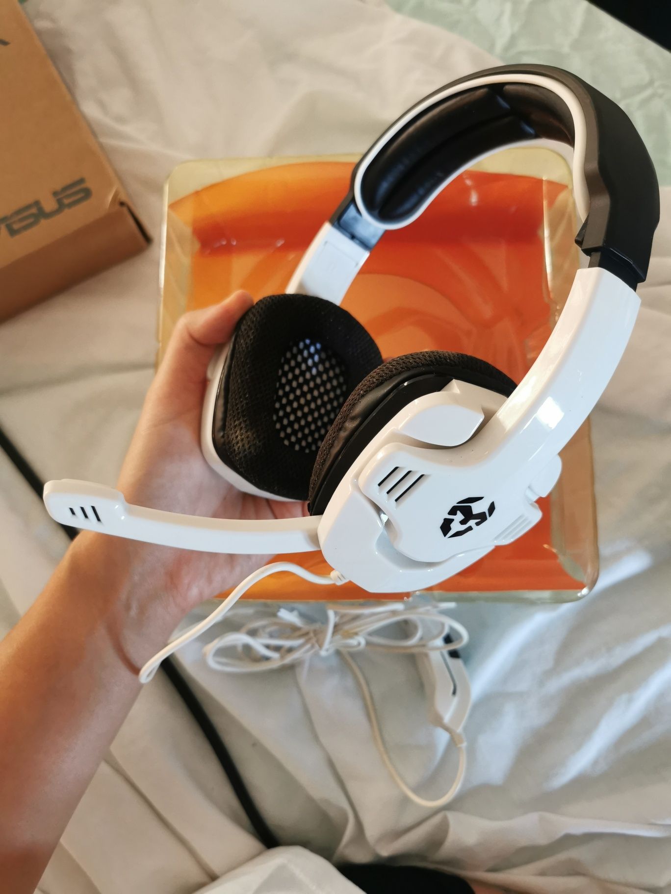 Headset Krom Krush Branco