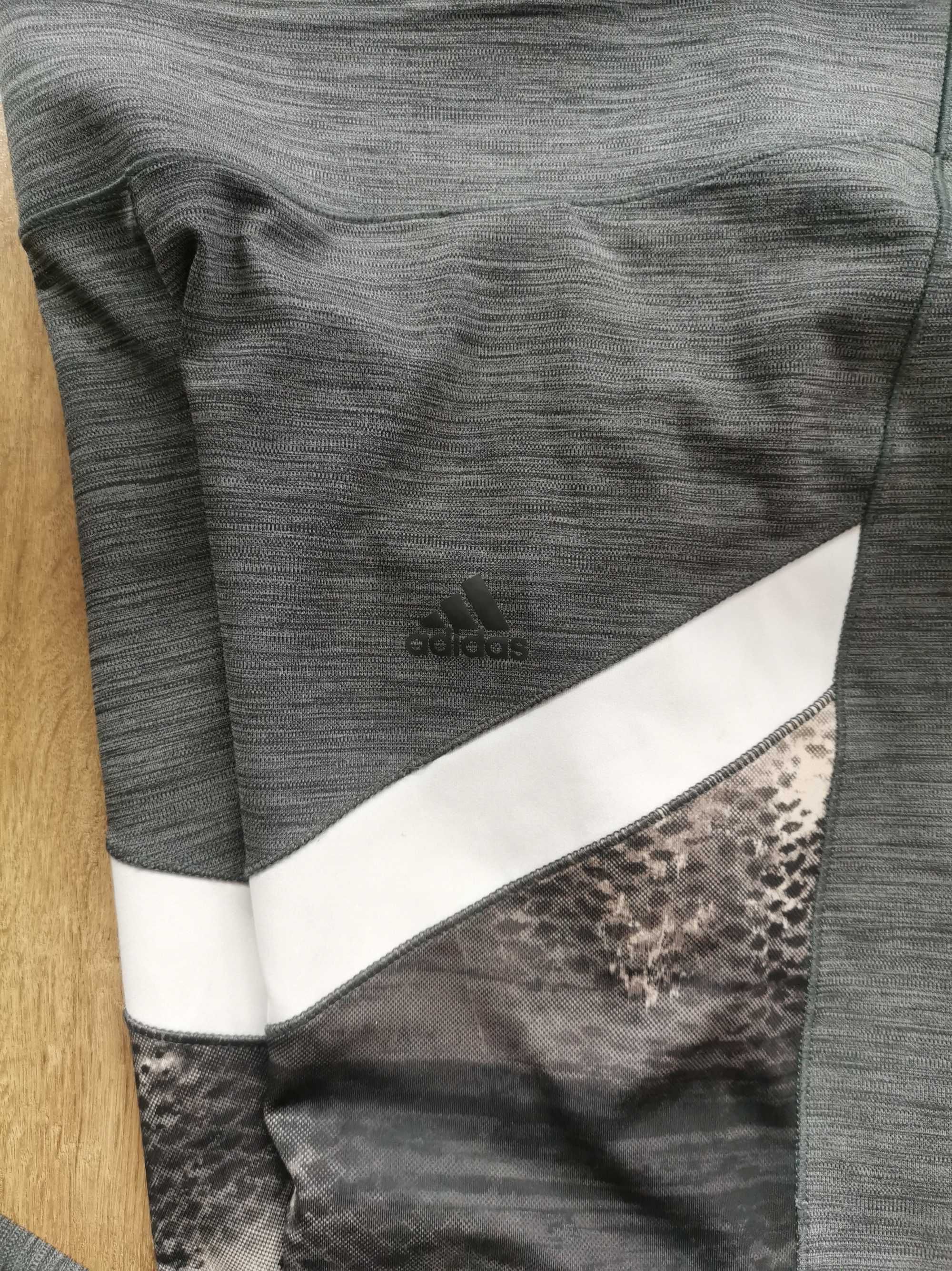 Legginsy sportowe długie spodnie damskie sportowe M 38 Adidas drop