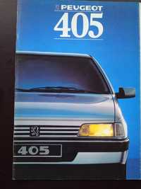 Prospekt Peugeot 405 z 1988r
