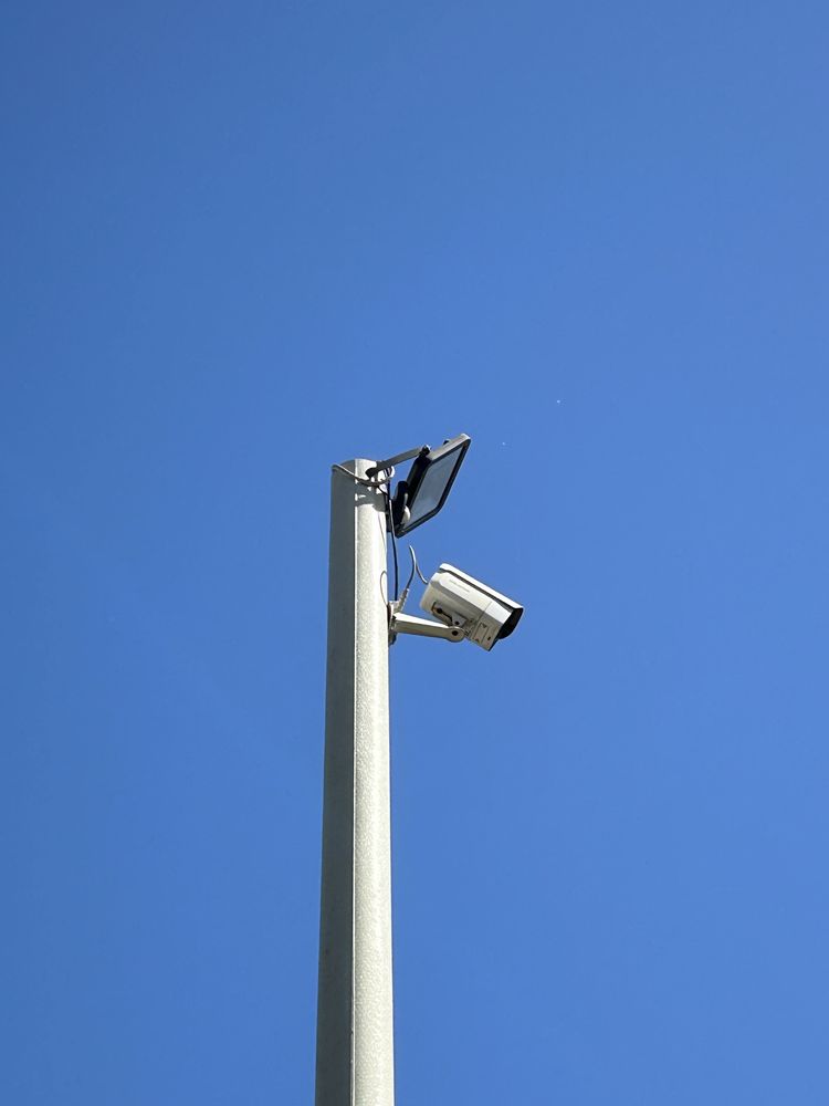 Słup/Maszt pod Oświetlenie - Światłowód - Monitoring - Flagi 7m