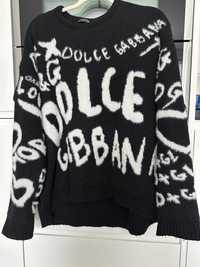 Dolce Gabbana sweter czarno biały   .