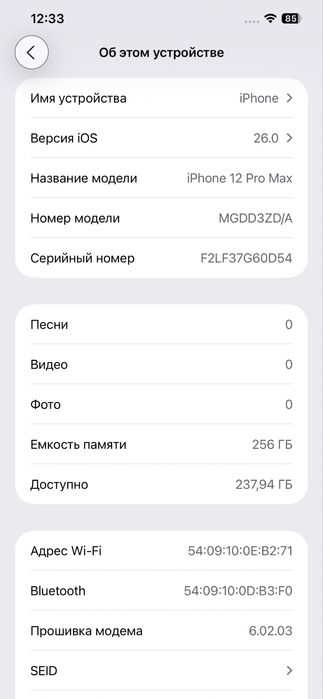 iPhone 12 Pro Max 256GB Silver - Neverlock