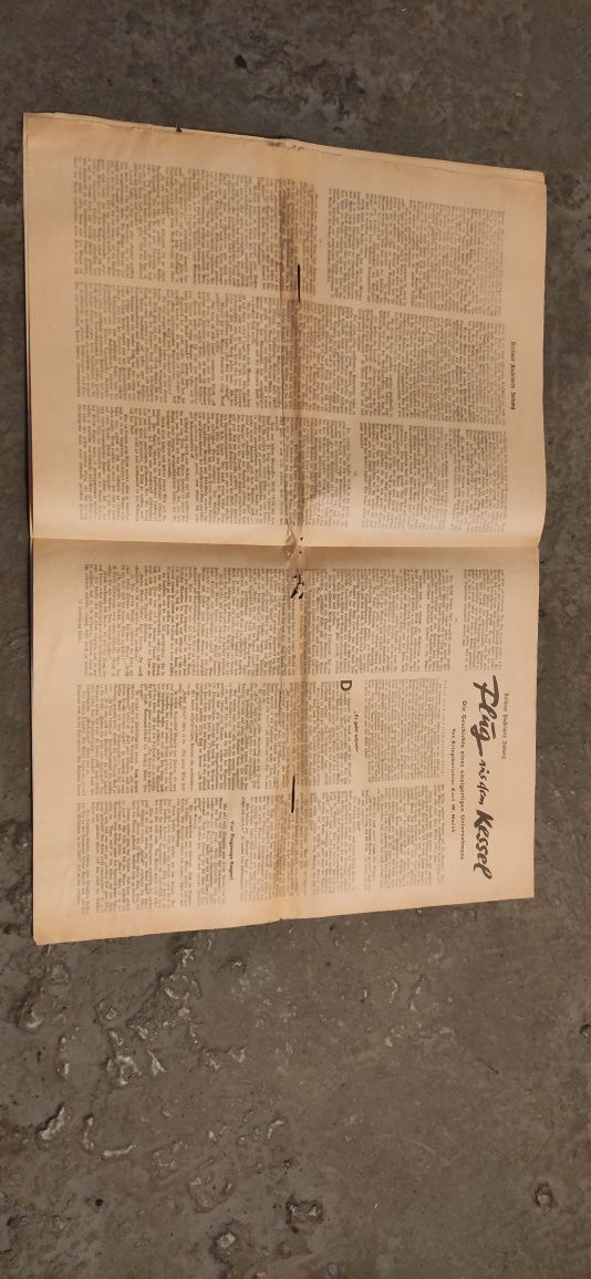 Gazeta niemiecka 1943 II wojna czołg