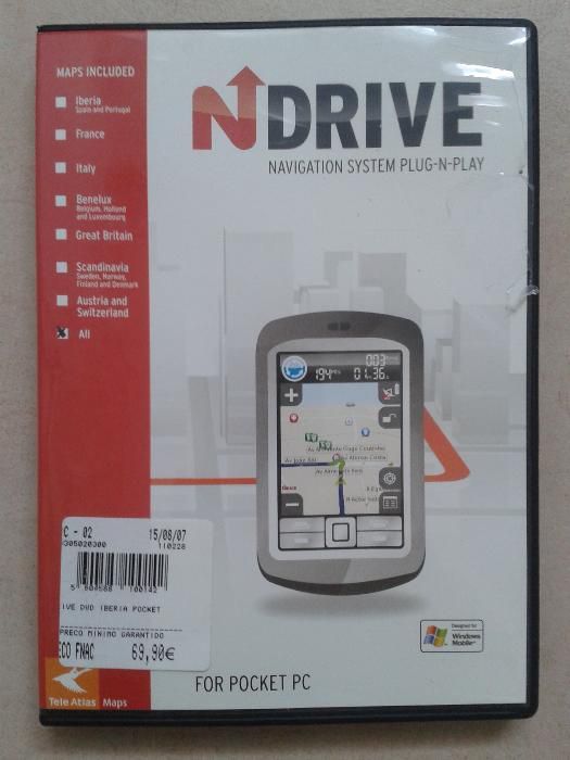 Mapas Originais NDrive para PocketPC.