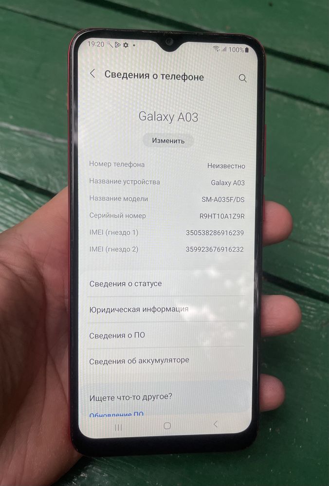 Мобильный телефон Samsung Galaxy A03 2022, a035f 3/32gb б/у