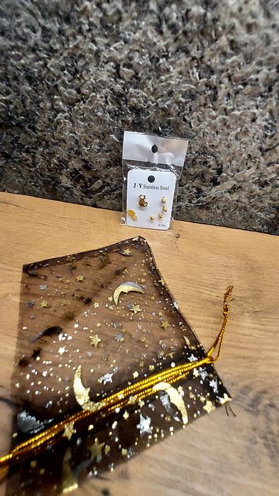 Zestaw 3 par kolczyków kotki i Kuleczki