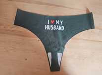 Stringi bezszwowe I love my Husband S/M