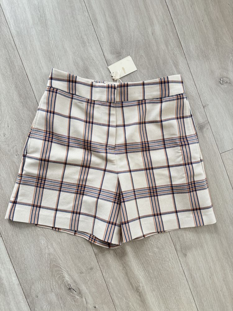 Maje Nowe eleganckie szorty spodenki XS 34 Izore Short Carreaux