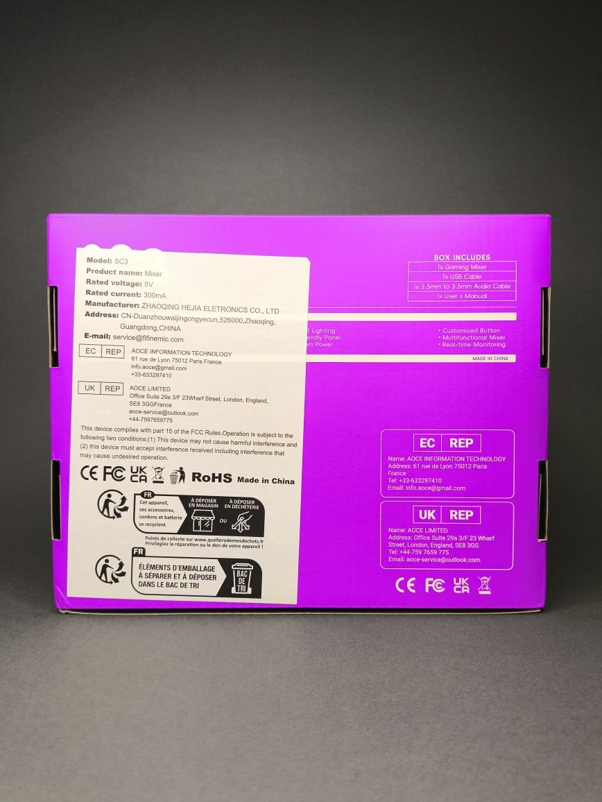 ‼️Fifine SC3 - Мікшер XLR, аудіоінтерфейс для стримів + гарантія 90 дн