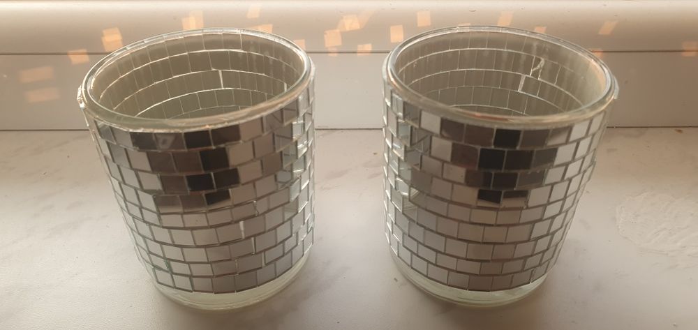 Świeczniki lustrzane