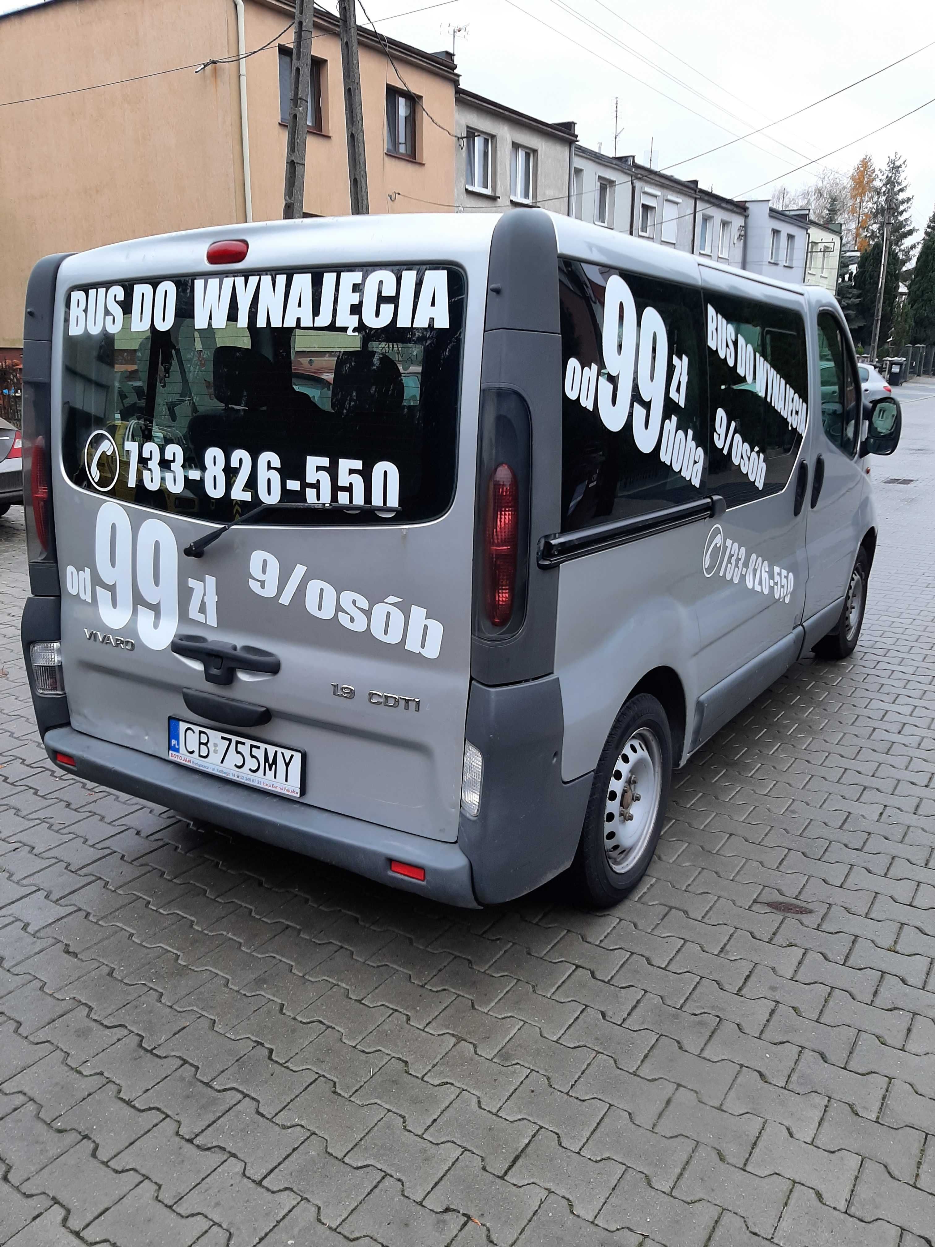 OD 99ZŁ Wynajem wypożyczalnia bus busa busów osobowe dostawcze