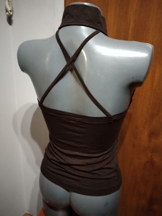 S36 seksowna bluzka bez ramion podkoszulek t-shirt Gucci