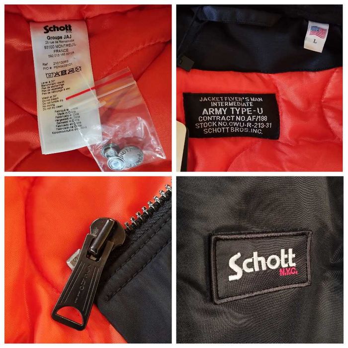 Мужская куртка бомбер Schott NYC