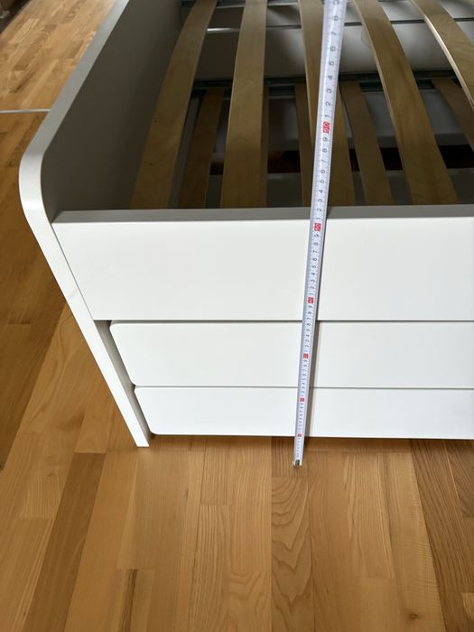Stelaż łóżka podwojny z szufladami Ikea