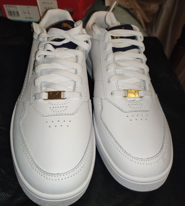 Новые кожаные белые кеды Puma оригинал размер 44 court classic lux