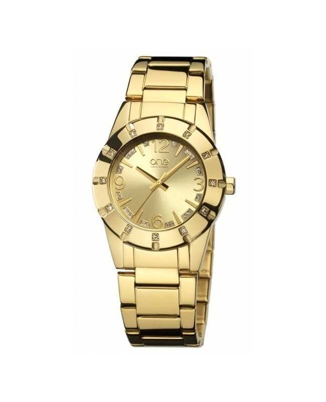 Relógio ONE DESIRE dourado em excelente estado - usado 1 x!