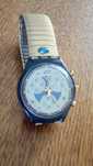 Zegarek niebieski firmy swatch